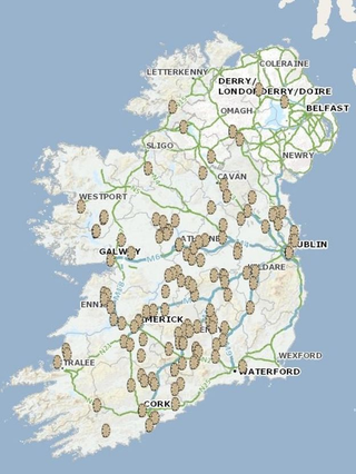 Mapa de HeritageMaps.ie